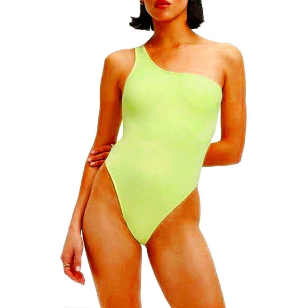 Good American Women's One Shoulder One Piece Swimsuit Size 3 large